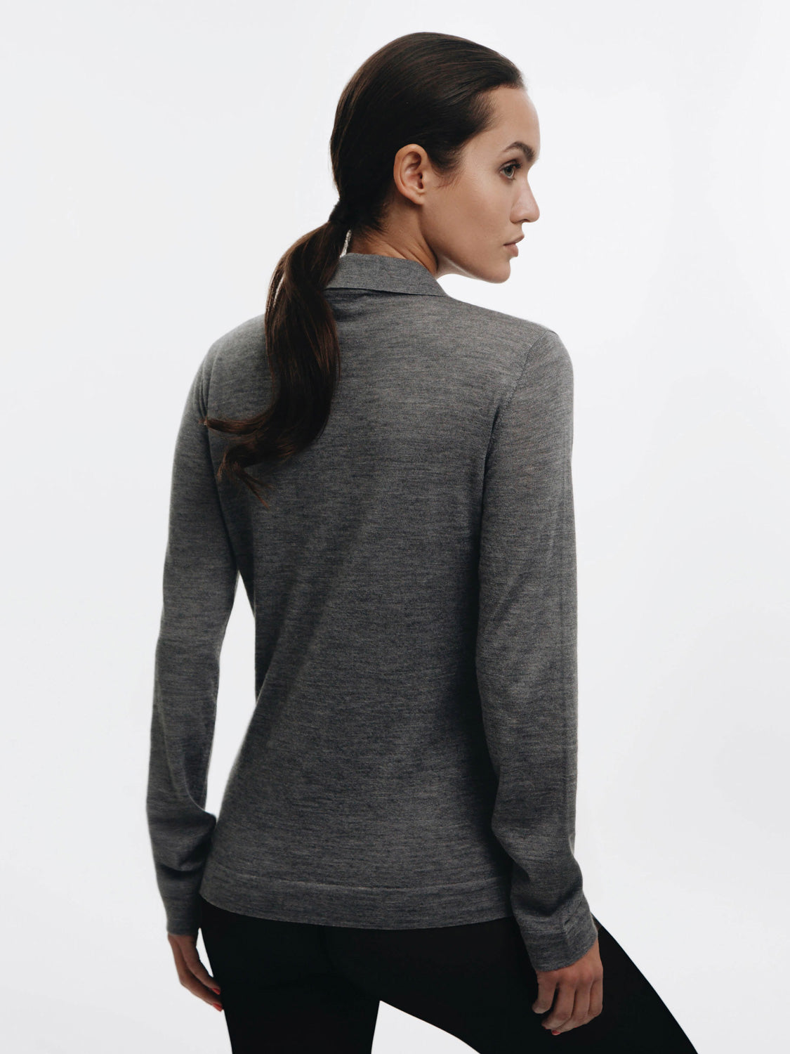 Polli Jaipur polo Shirt Sweater - Grey