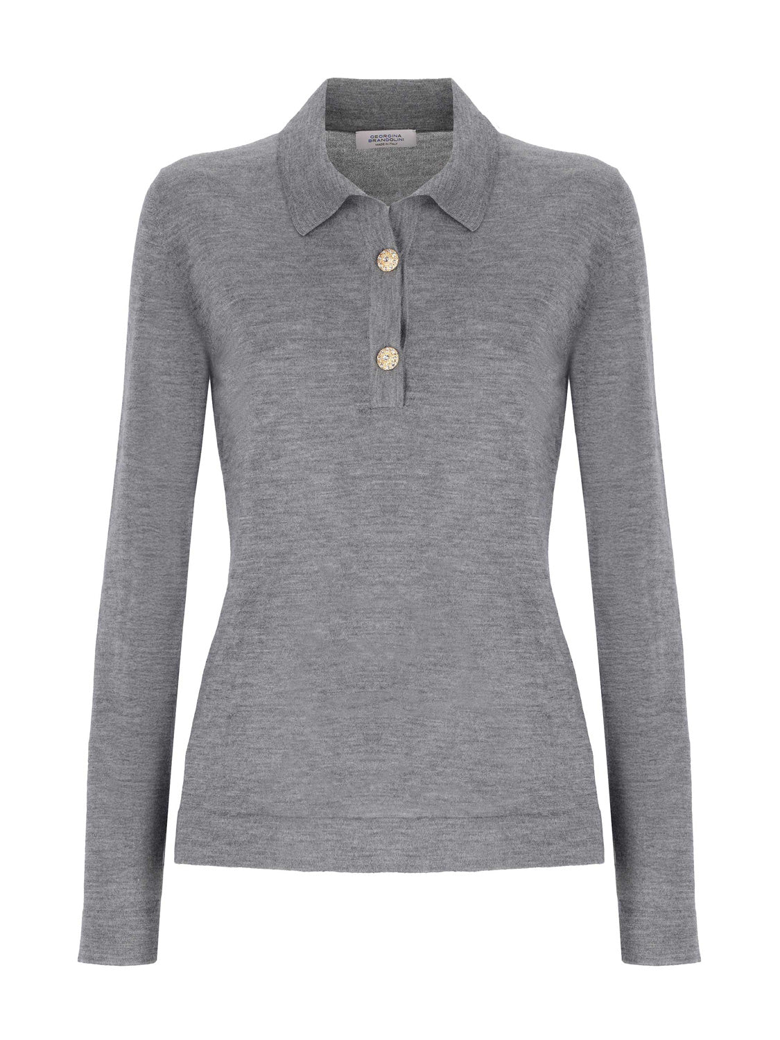 Polli Jaipur polo Shirt Sweater - Grey