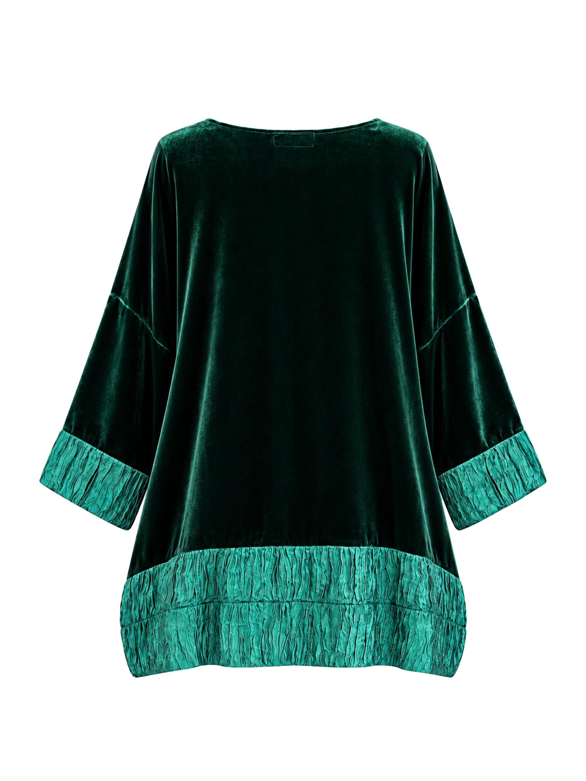 Paris Luu Velvet Silk Top Bottle Green