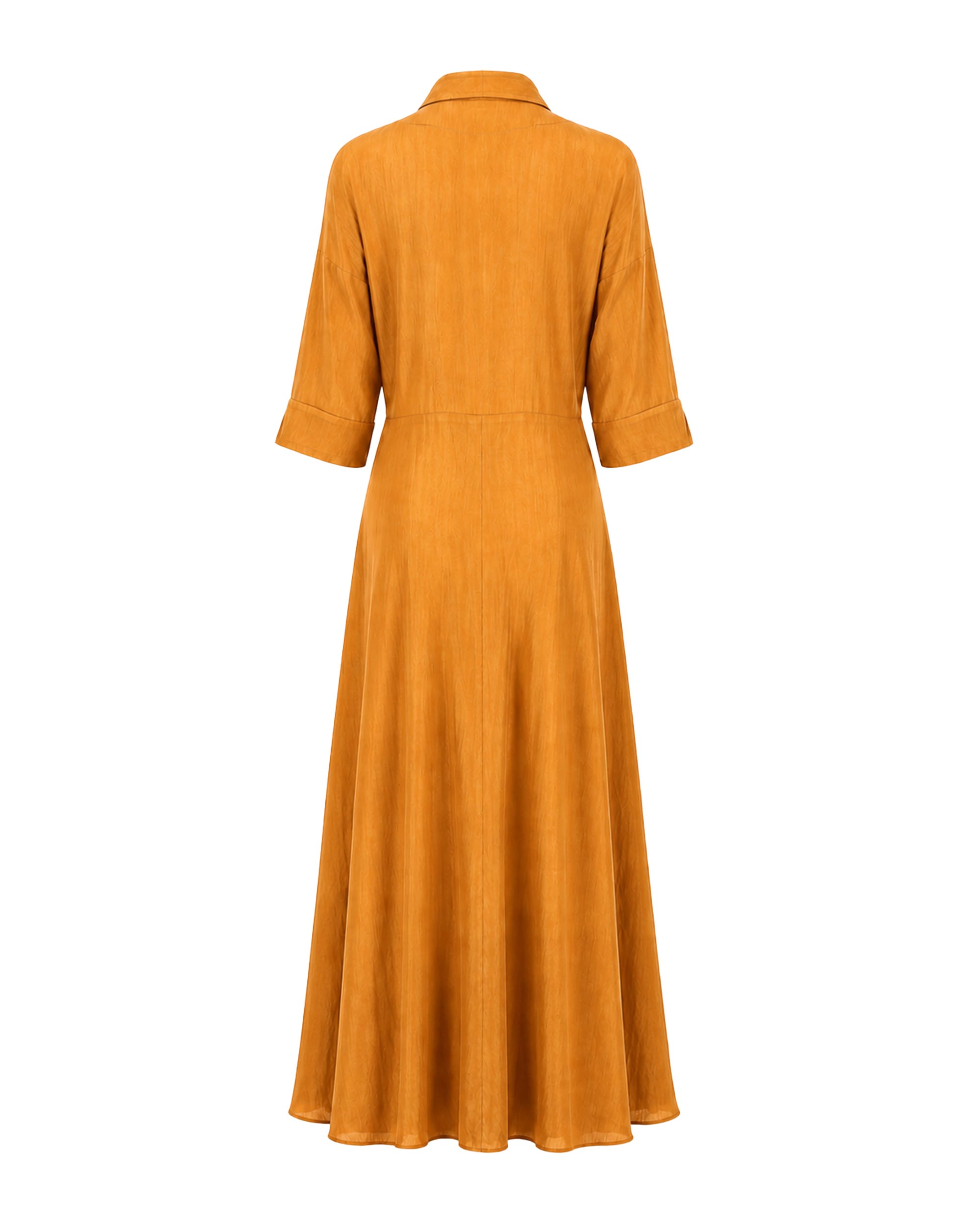 Perrine Dress Habotai Silk Rust