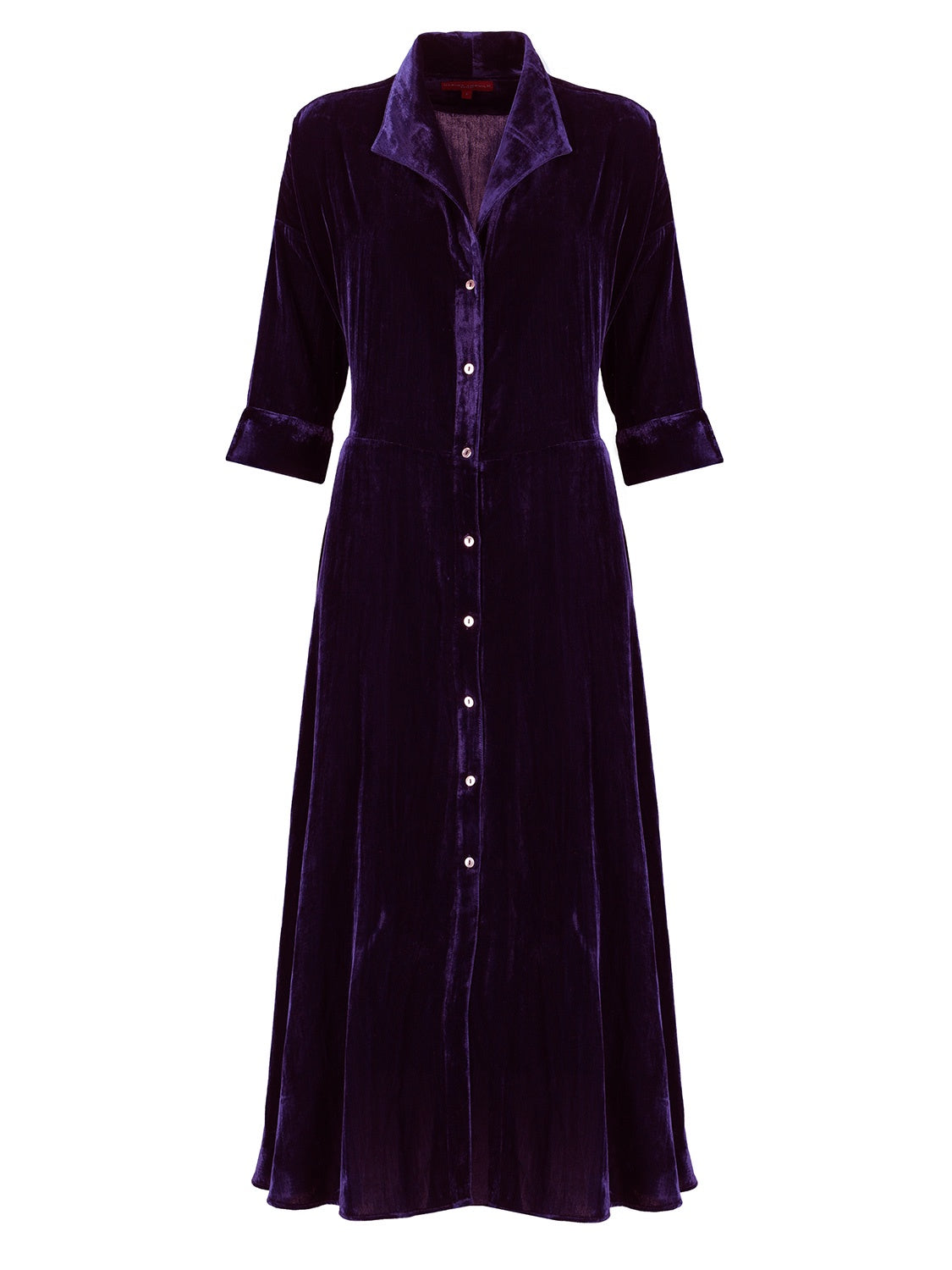 Perrine Velvet Dress Plum