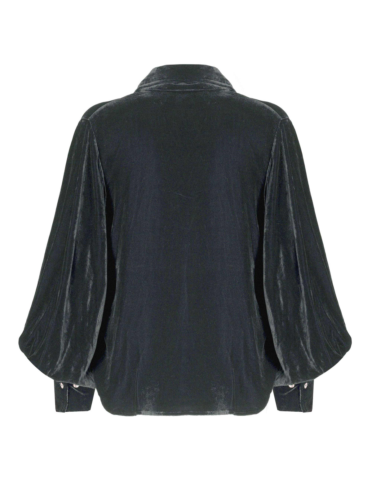 Sophie Velvet Blouse Grey Green