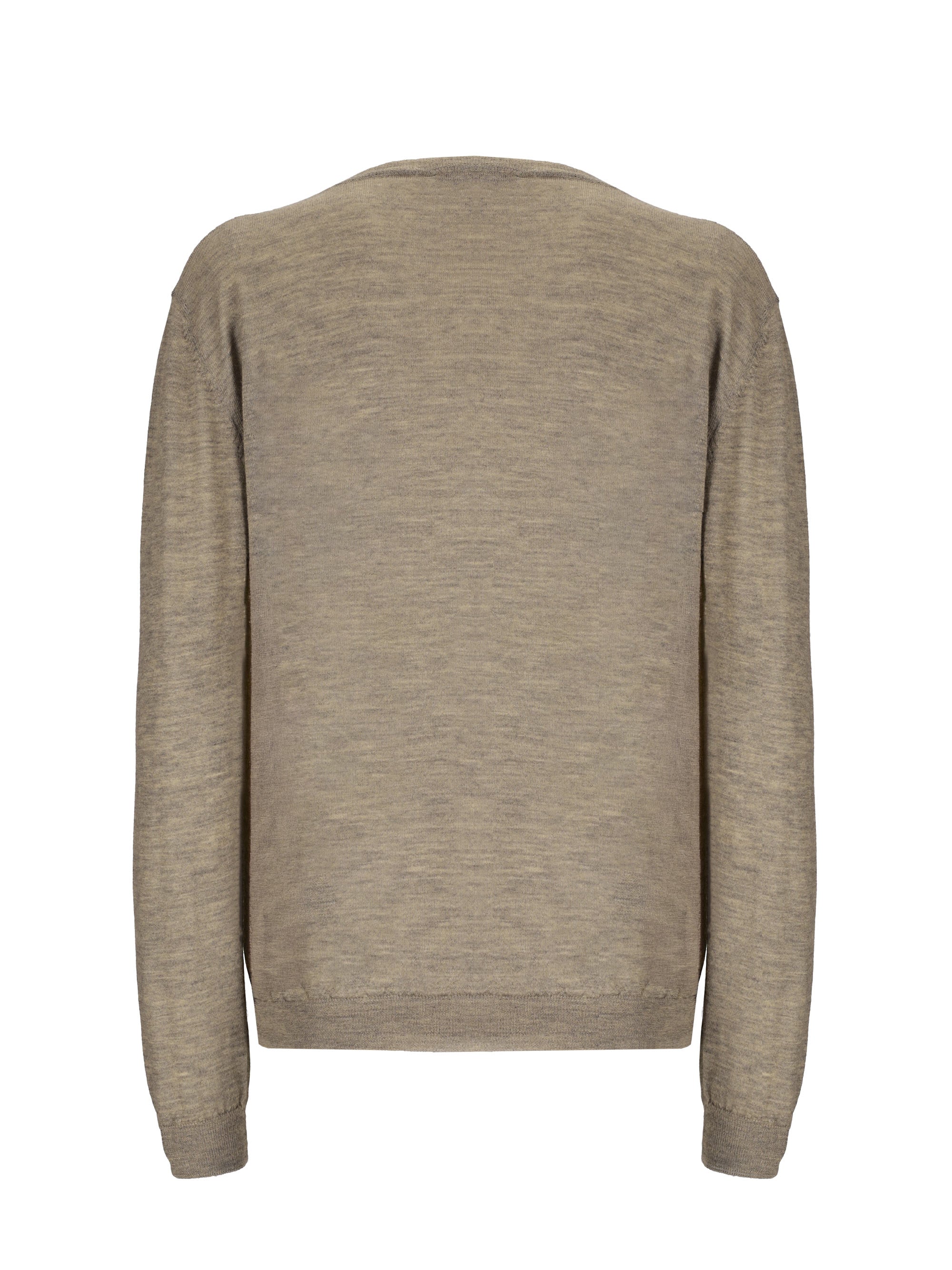 Indispensable V-Neck Fine Cashmere Pullover Beige Shade