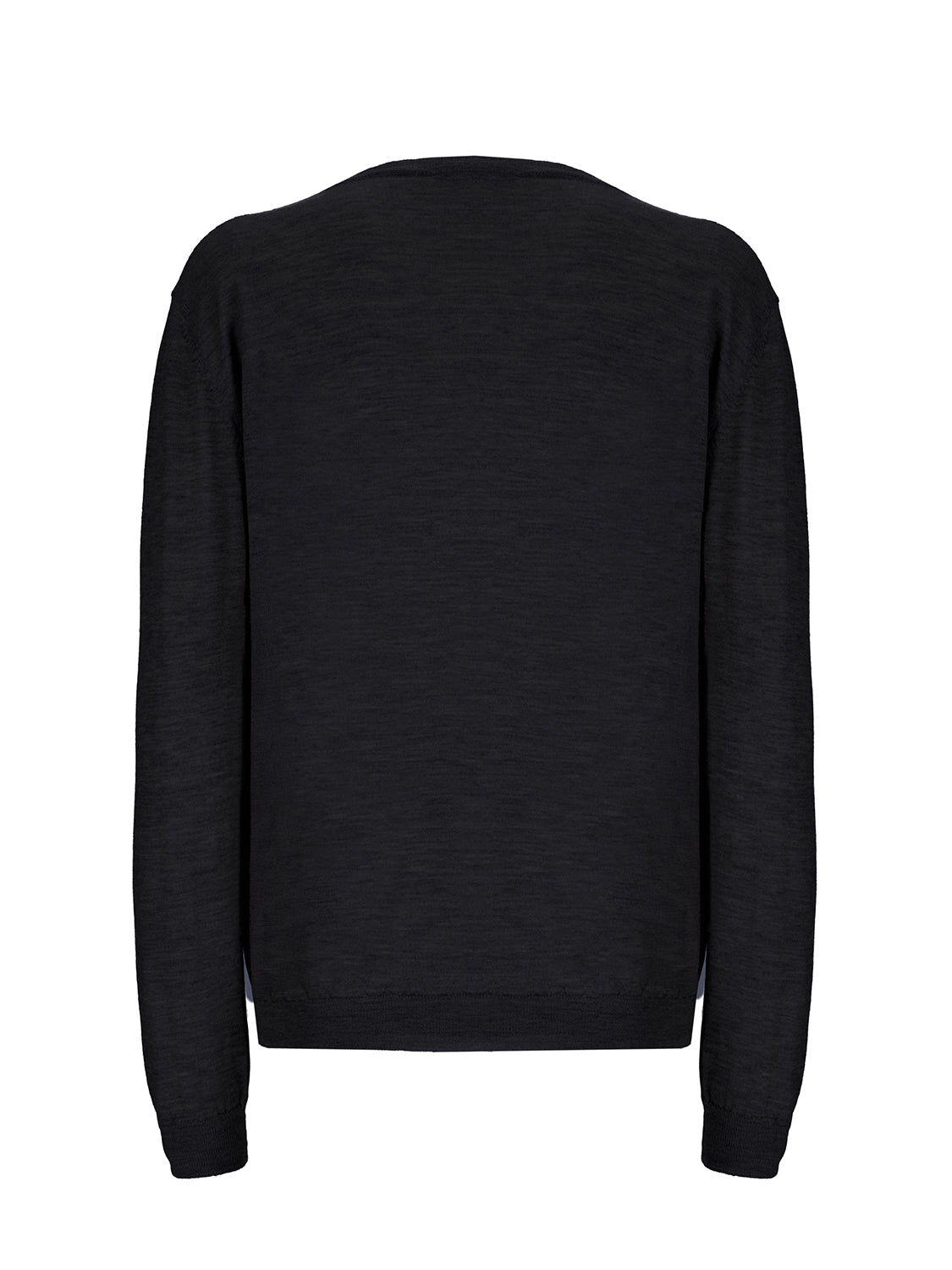 Indispensable V-Neck Fine Cashmere Pullover Black