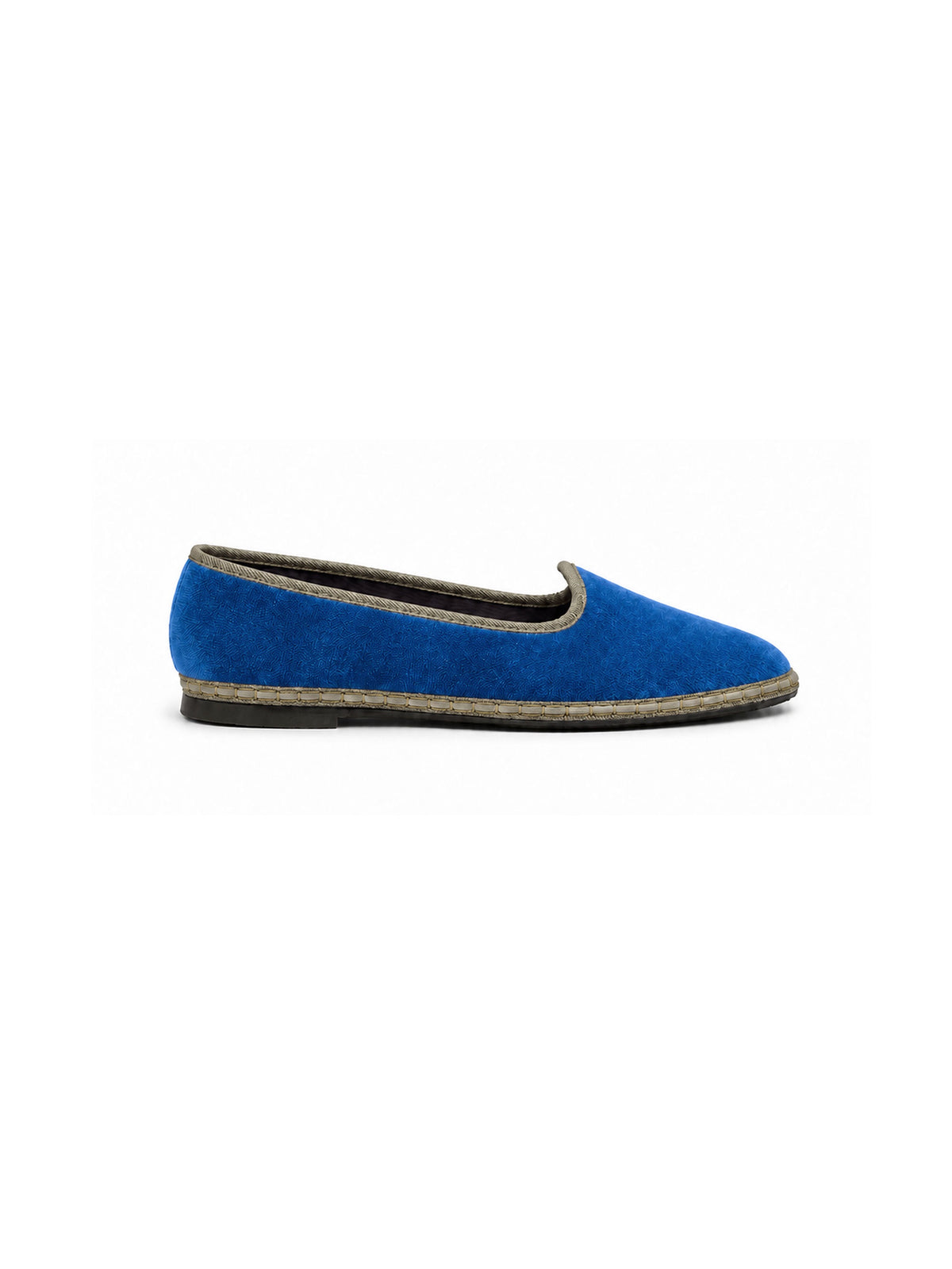 Flabelus x Marina Velvet Blue Slippers