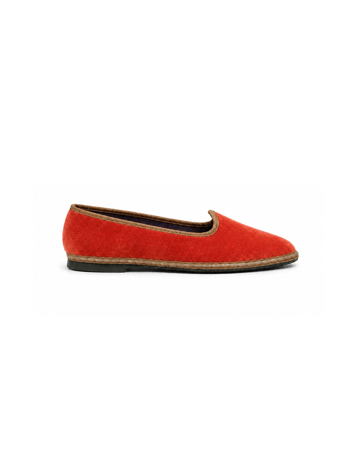 Flabelus x Marina Velvet Tangerine Slipper