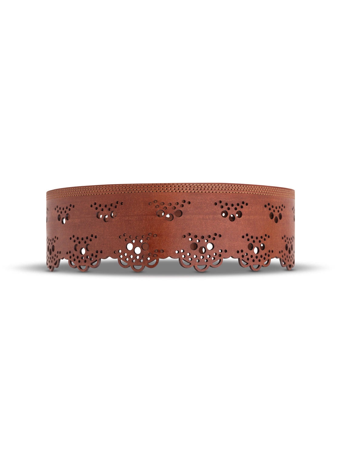 FLORENCE LEATHER BELT CUOIO SCURO