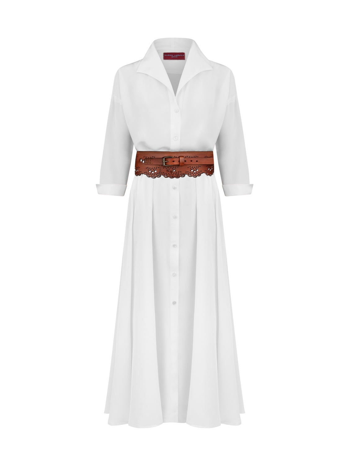PERRINE DRESS CREPE DE CHINE CREAM