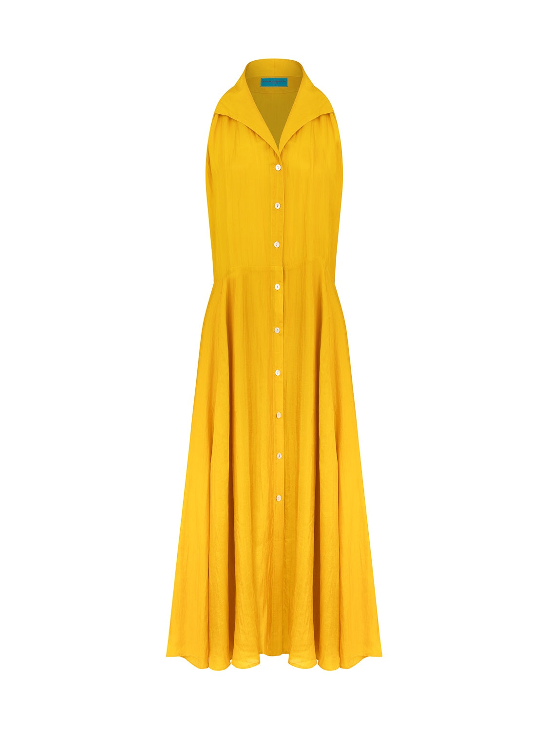 PERRINE SILK DRESS SUNFLOWER YELLOW