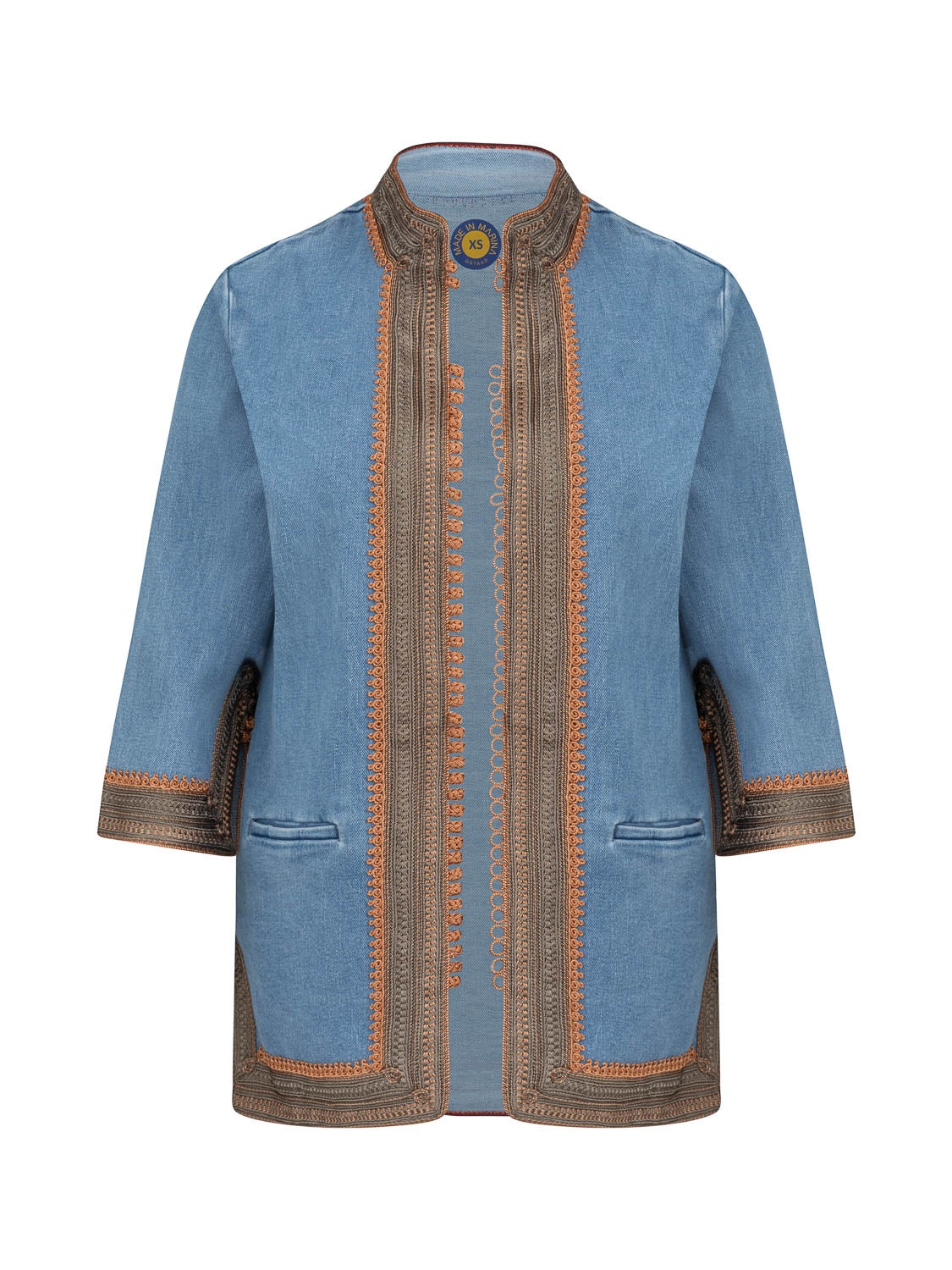 MARRAKESH DENIM JACKET KAKI GOLD