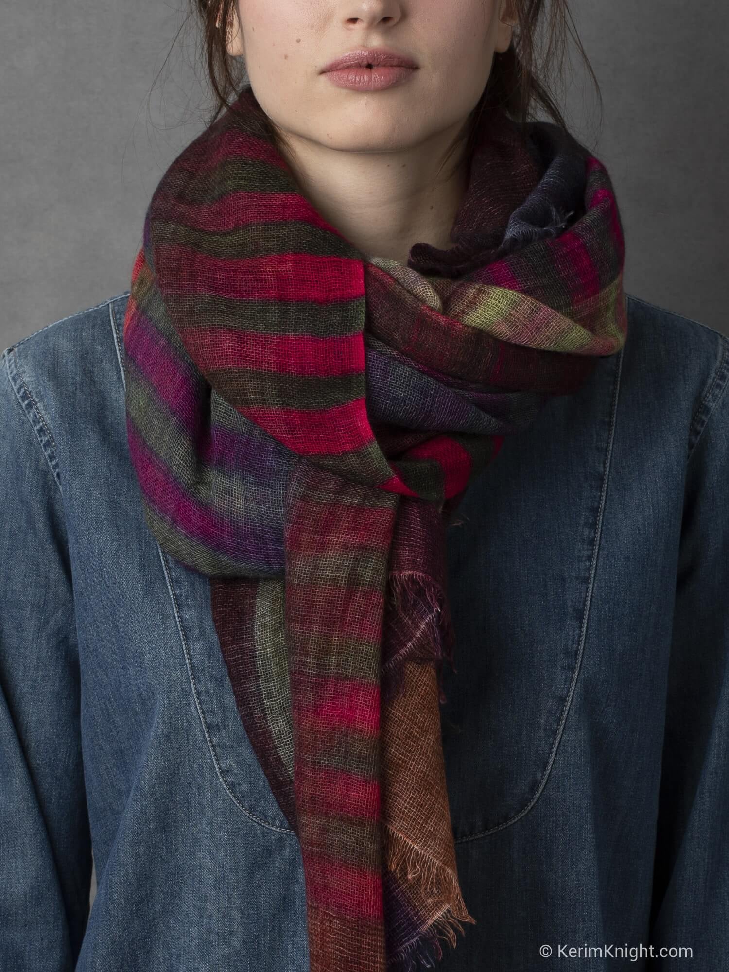 CASHMERE SCARF PATCHWORK DOUBLE PRINTED 2
