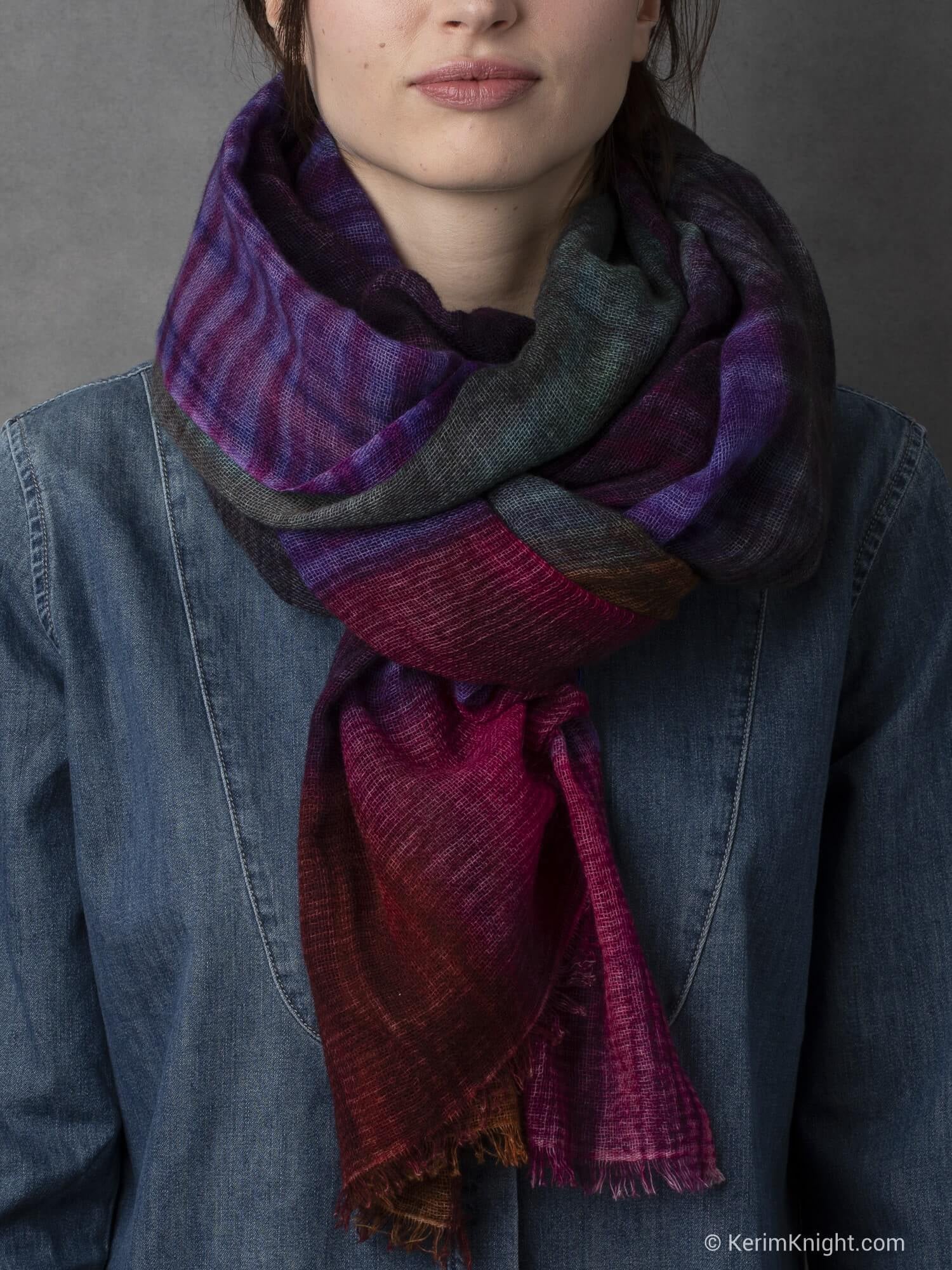 CASHMERE SCARF PATCHWORK DOUBLE PRINTED 1