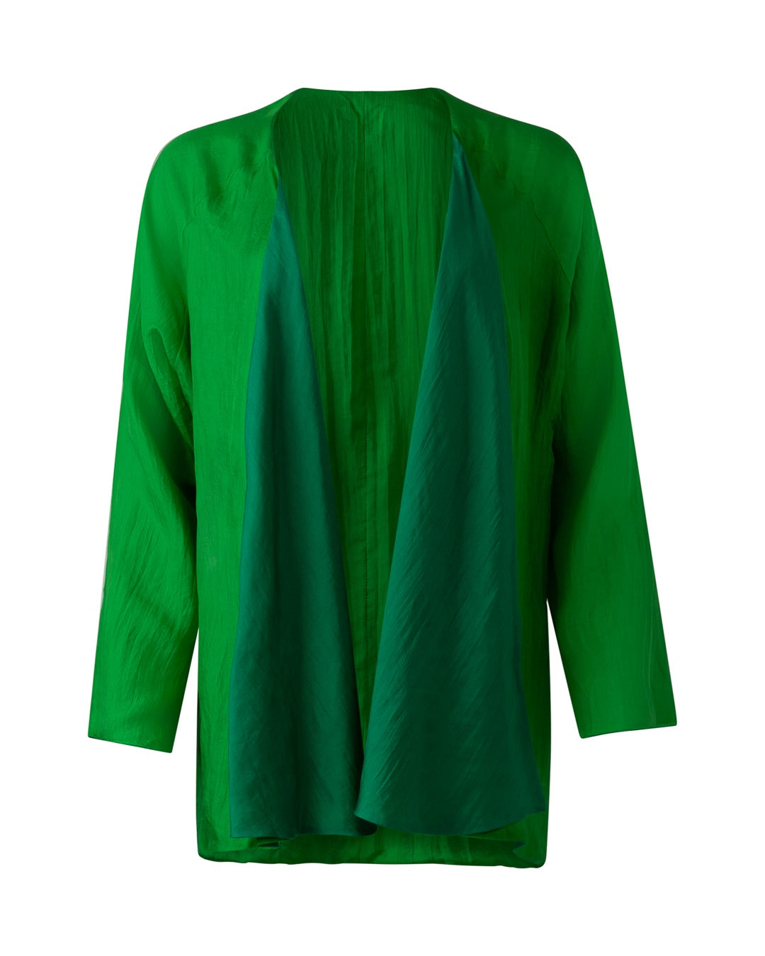 BIM SILK REVERSIBLE JACKET DARK LIGHT GREEN