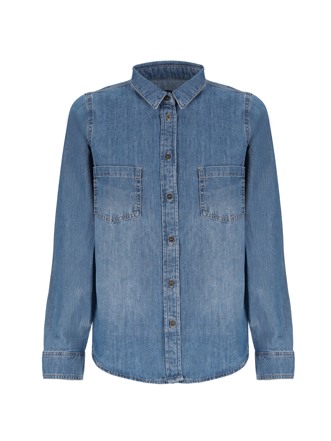 QUEEN DENIM SHIRT BLUE