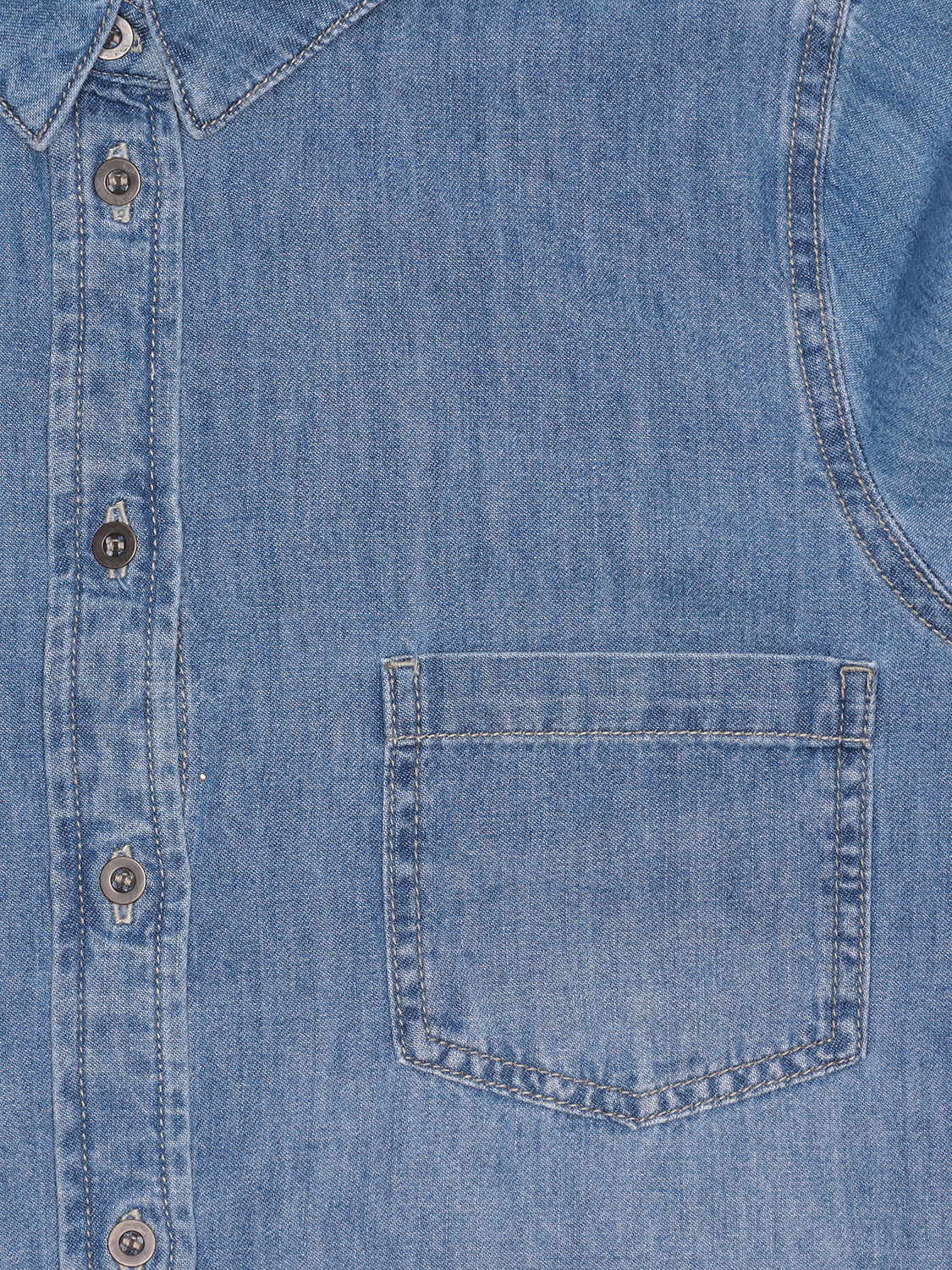 QUEEN DENIM SHIRT BLUE